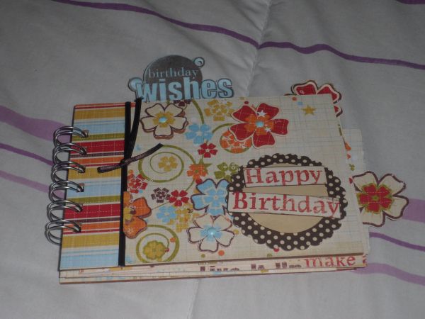 Mini álbum scrap aniversário